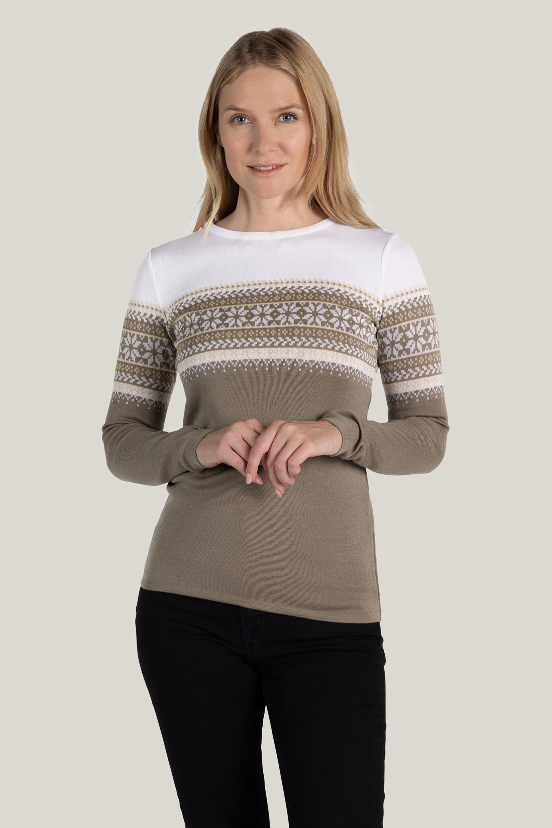 Norway 1963 Beige Viscosa Women Sweater